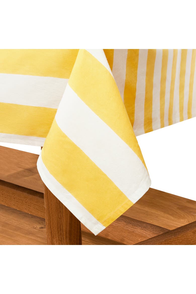 St. Tropez Tablecloth, Alternate, color, Yellow 71" x 128"