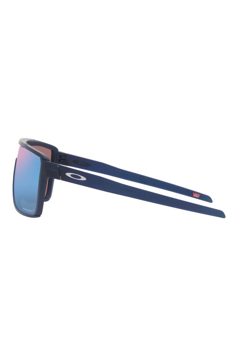 Castel 63mm Prizm™ Polarized Oversize Rectangular Sunglasses, Alternate, color, TRANS BLUE