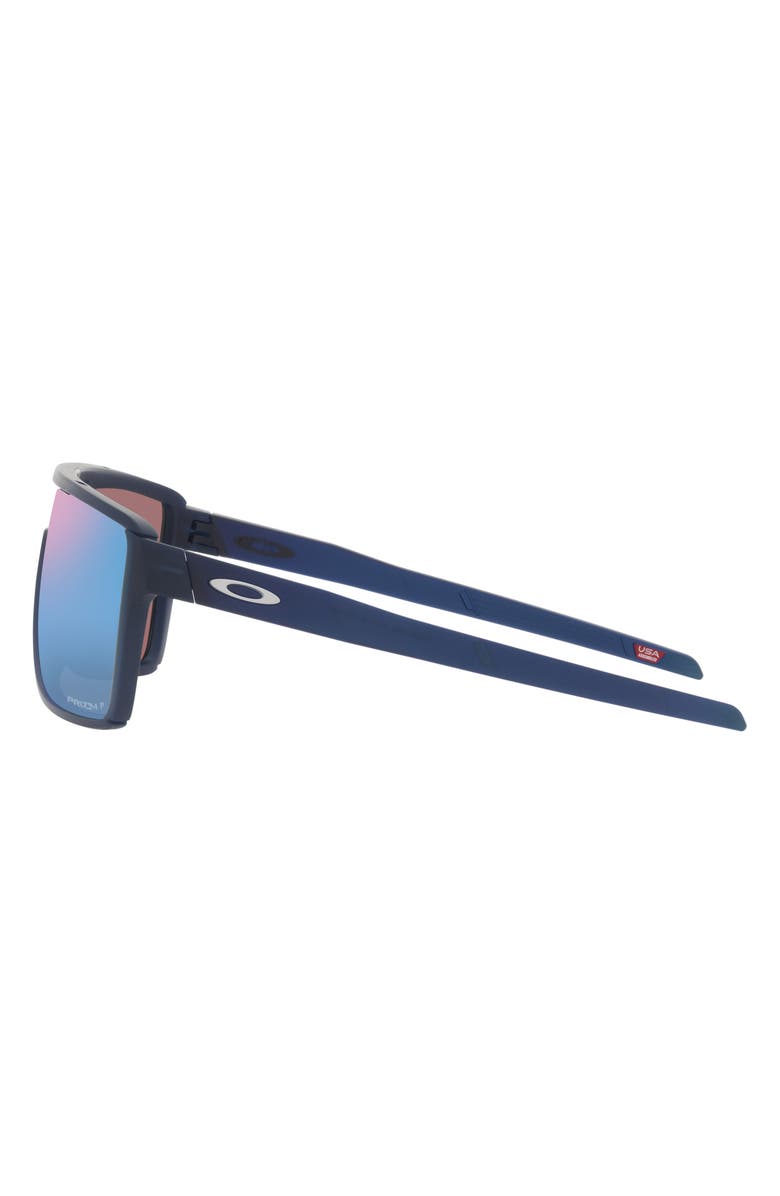 Oakley Castel 63mm Prizm<sup>™</sup> Polarized Oversize Rectangular Sunglasses, Alternate, color, Trans Blue