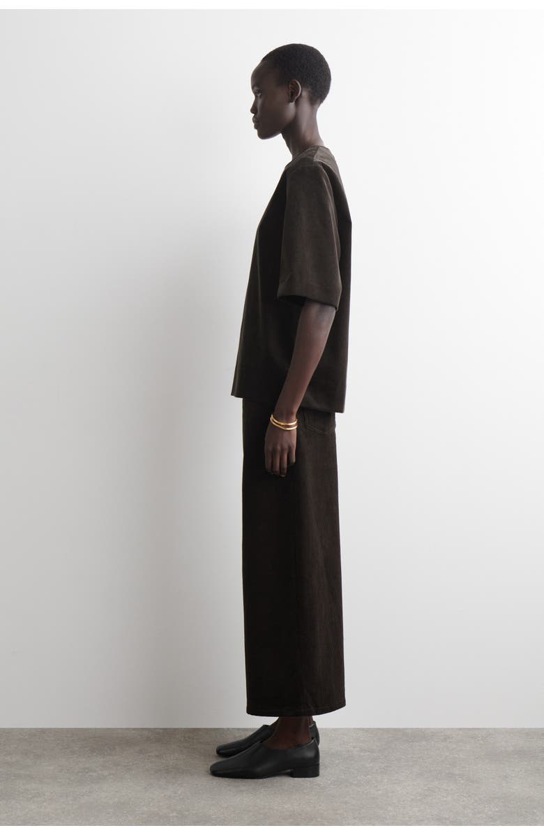 COS Corduroy Top, Alternate, color, Dark Brown