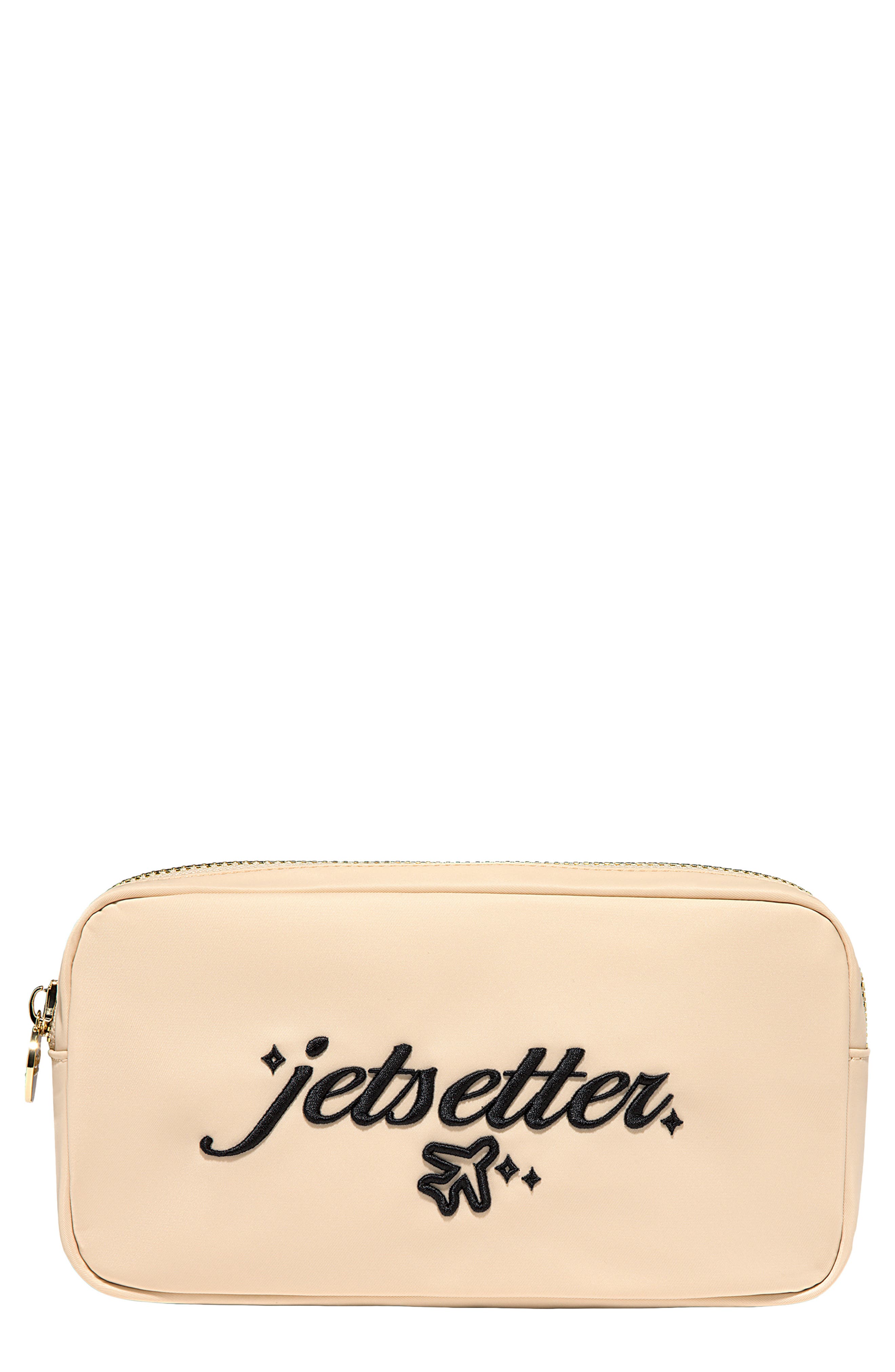 Small Jetsetter Nylon Pouch, Main, color, SAND