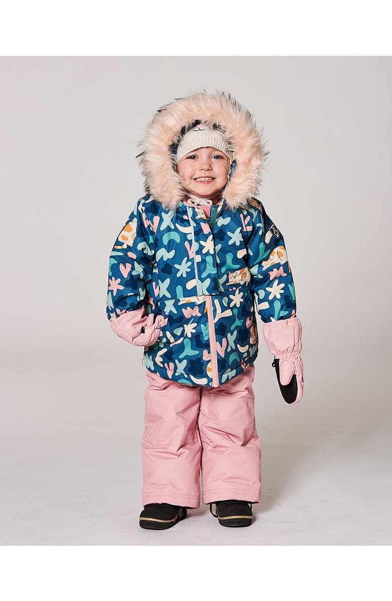 Deux par Deux Two-Piece Play Snowsuit, Main, color, Dusty Pink