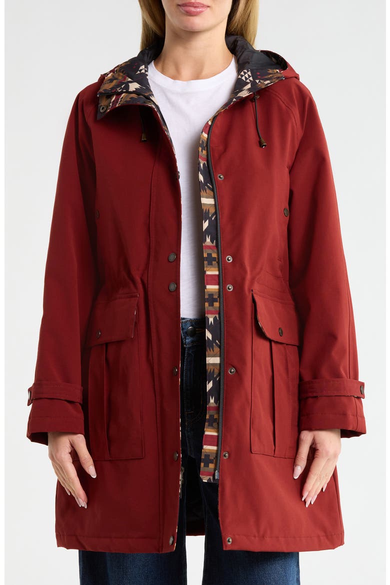 Bridgeport Trench Rain Coat, Alternate, color, FIRED BRICK