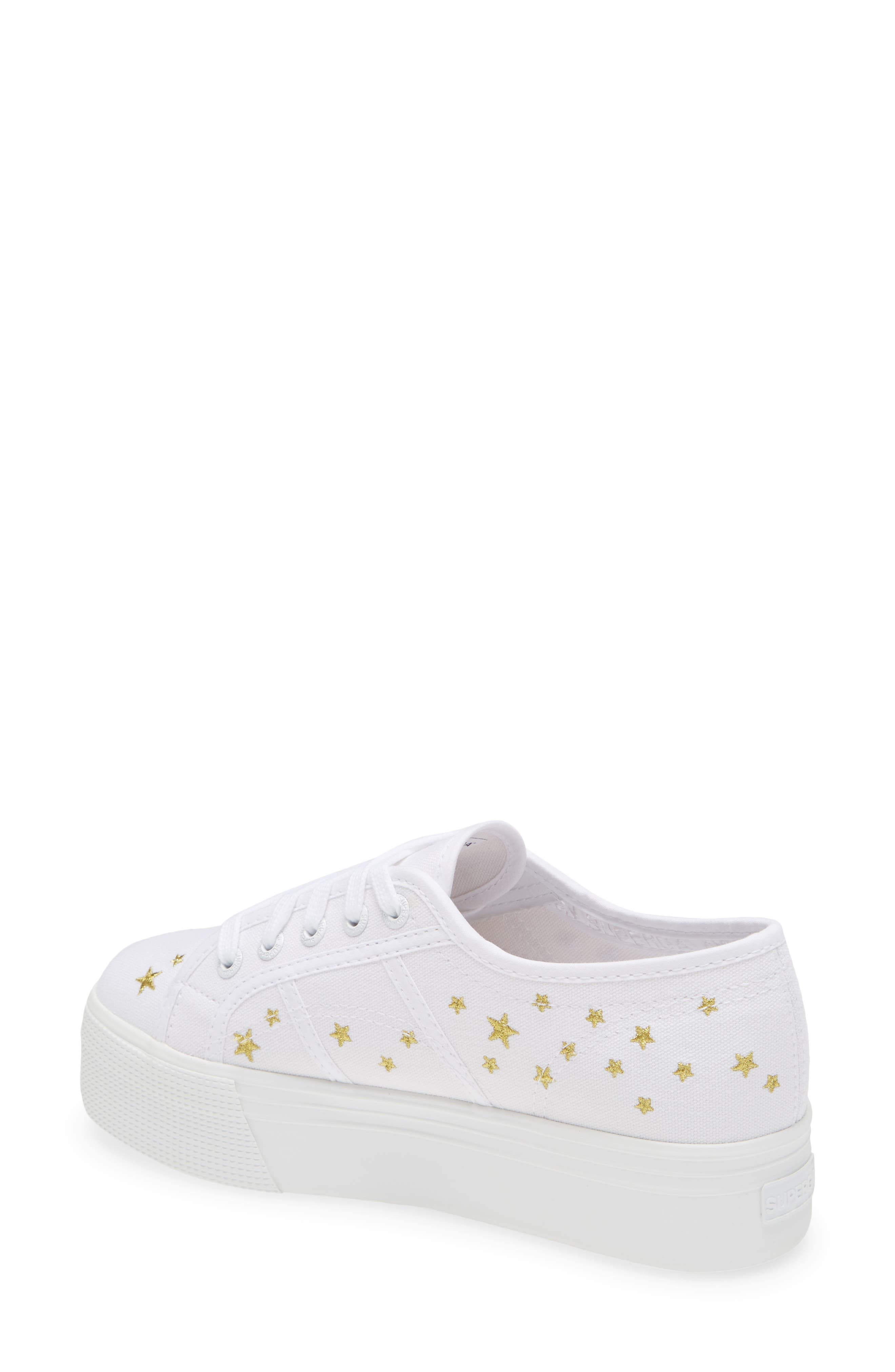 Superga 2790 Embroidered Platform Sneaker, Alternate, color, 