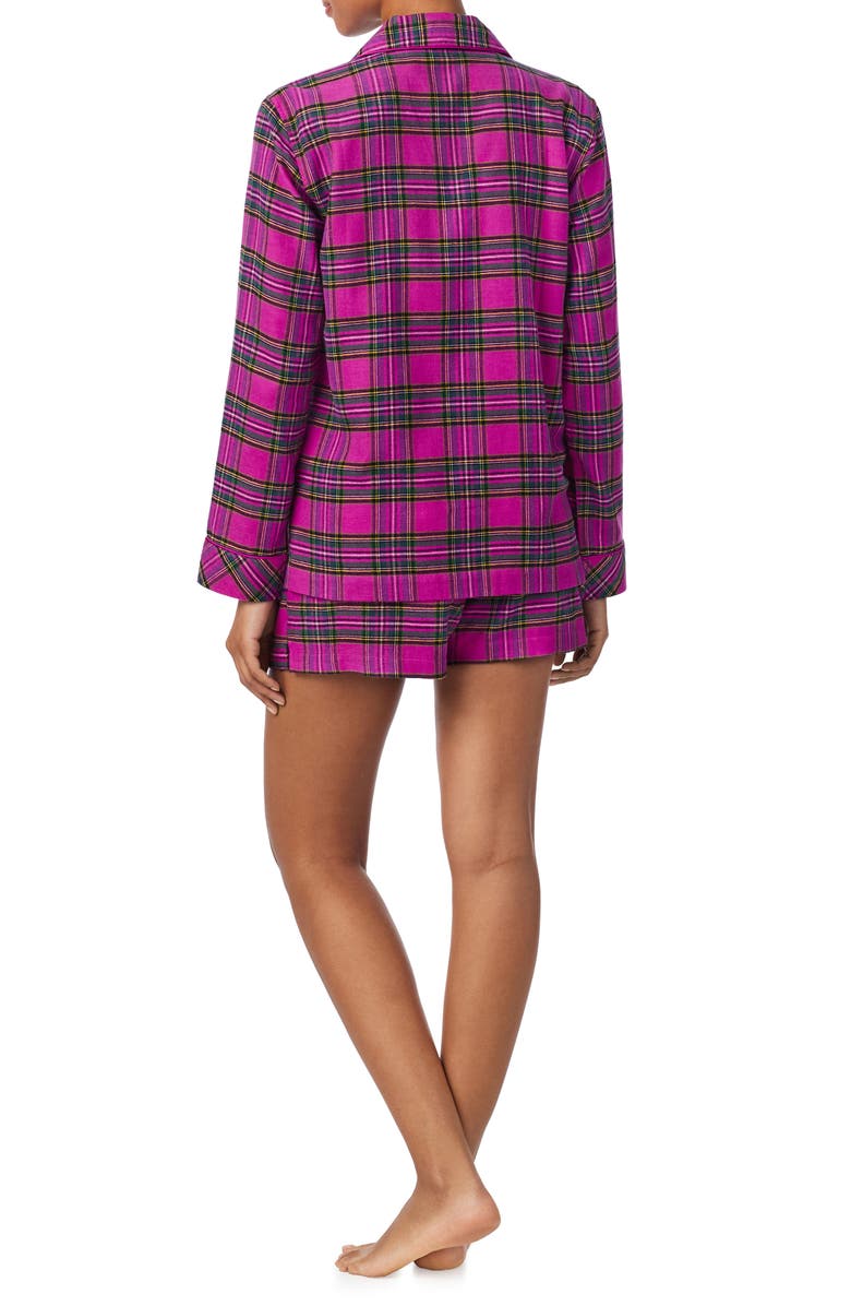 Lauren Ralph Lauren Plaid Cotton Blend Short Pajamas, Alternate, color, 
