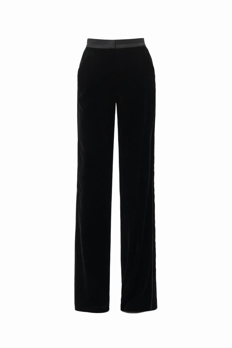 Bradyn Pants  Straight Cut Velvet Pants, Alternate, color, BLACK
