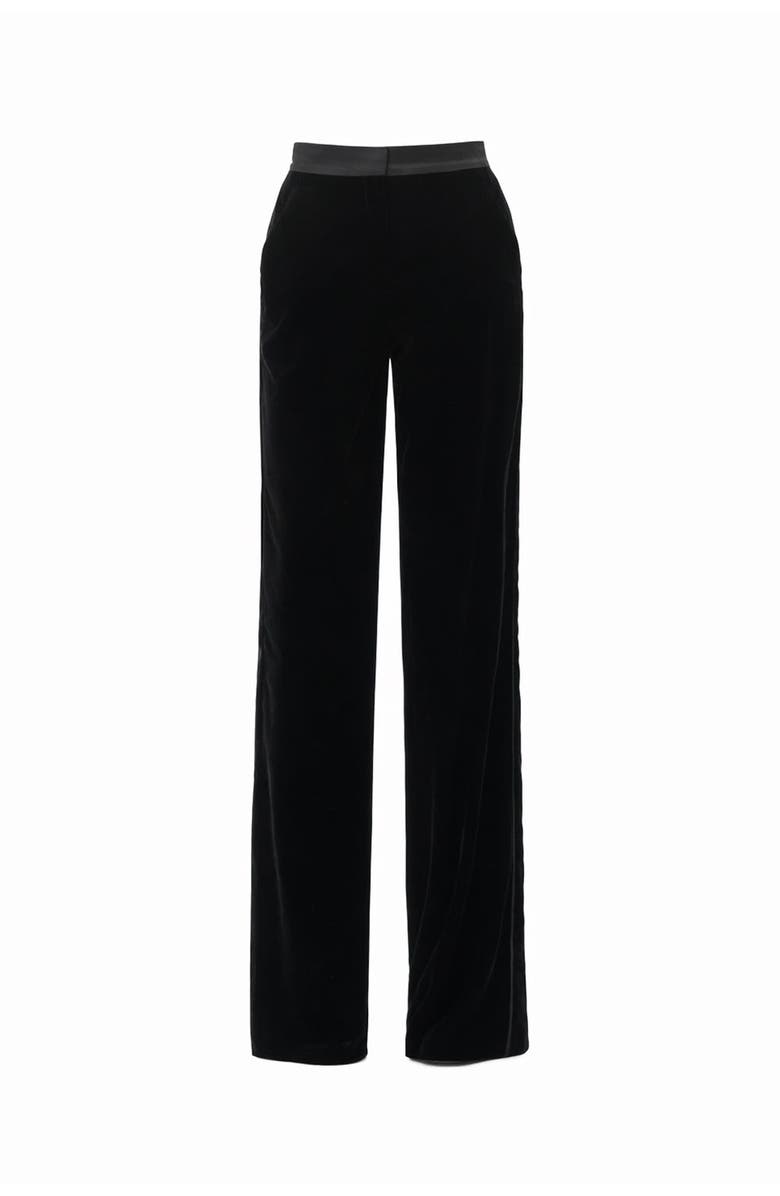 Exquise Bradyn Pants  Straight Cut Velvet Pants, Alternate, color, Black