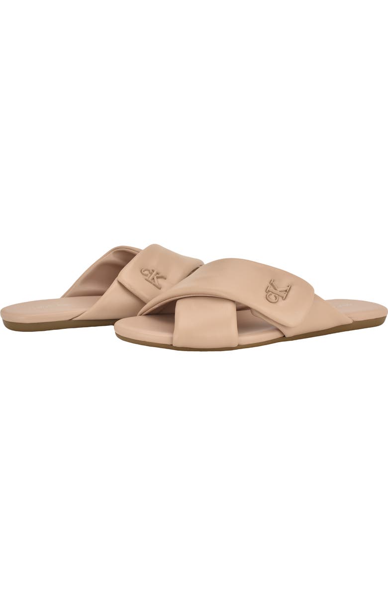 Calvin Klein Renley Slide Sandal, Alternate, color, Light Natural