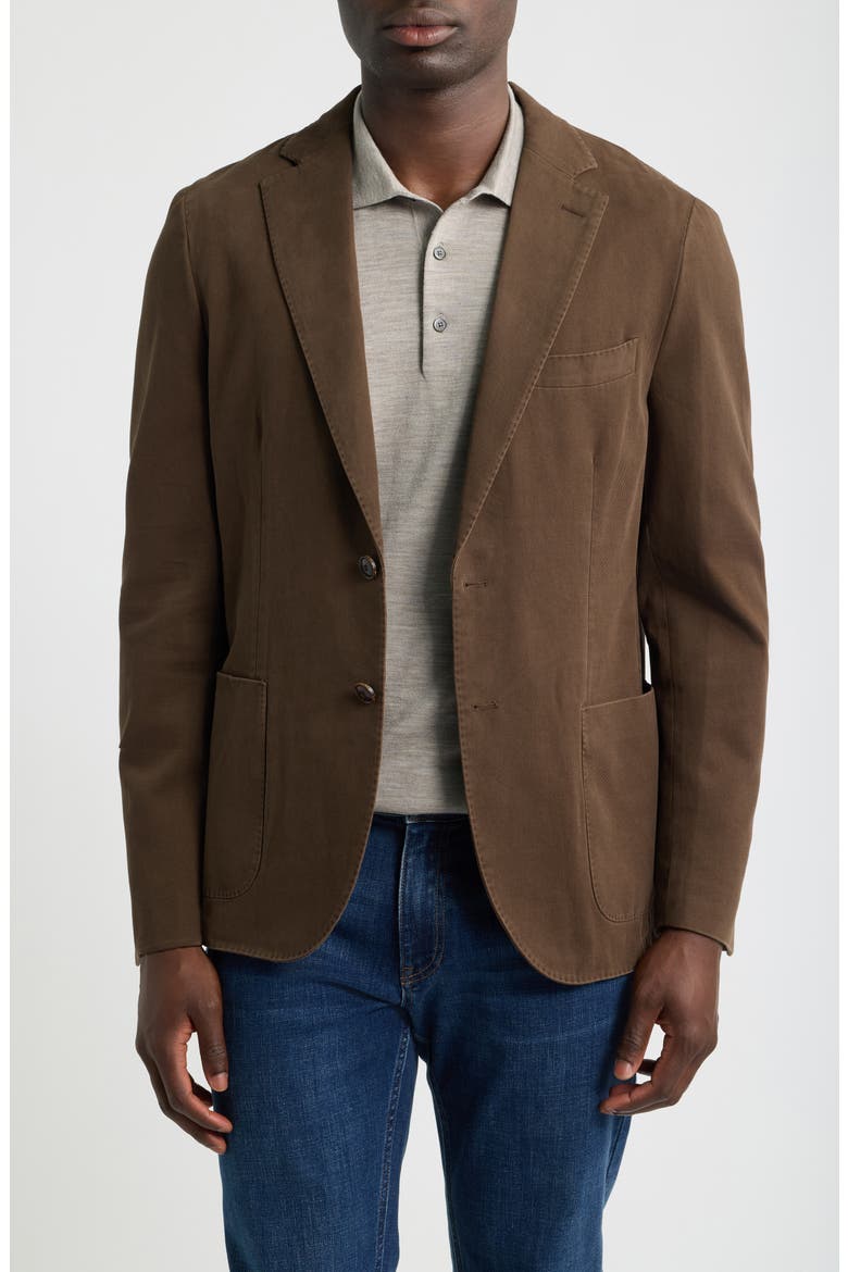 Chatham Cotton and Cashmere Sport Coat, Main, color, FRENCH PRESS