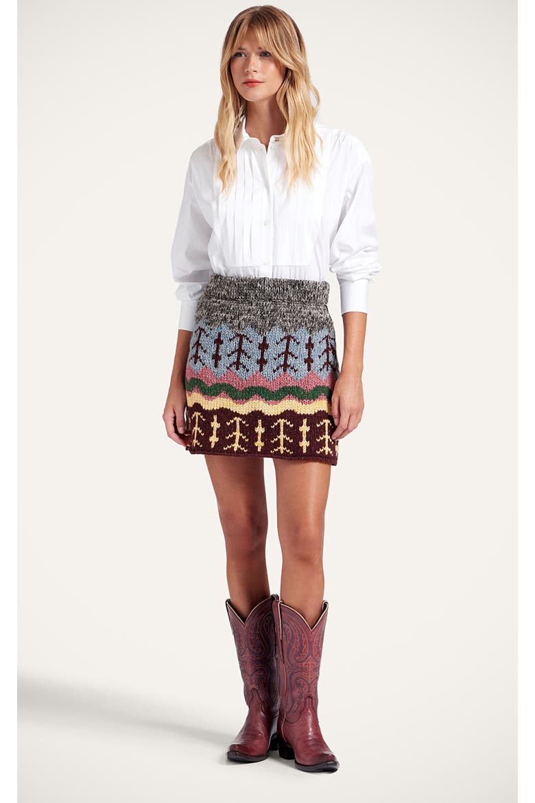 Chalet Skirt, Main, color, Multicolor Grey