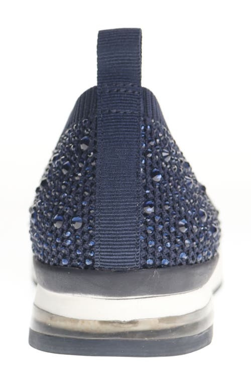 Reaction Kenneth Cole Evaline Slip-on Sneaker In Navy Knit
