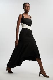 Karen Millen Strappy Asymmetric Maxi Dress
