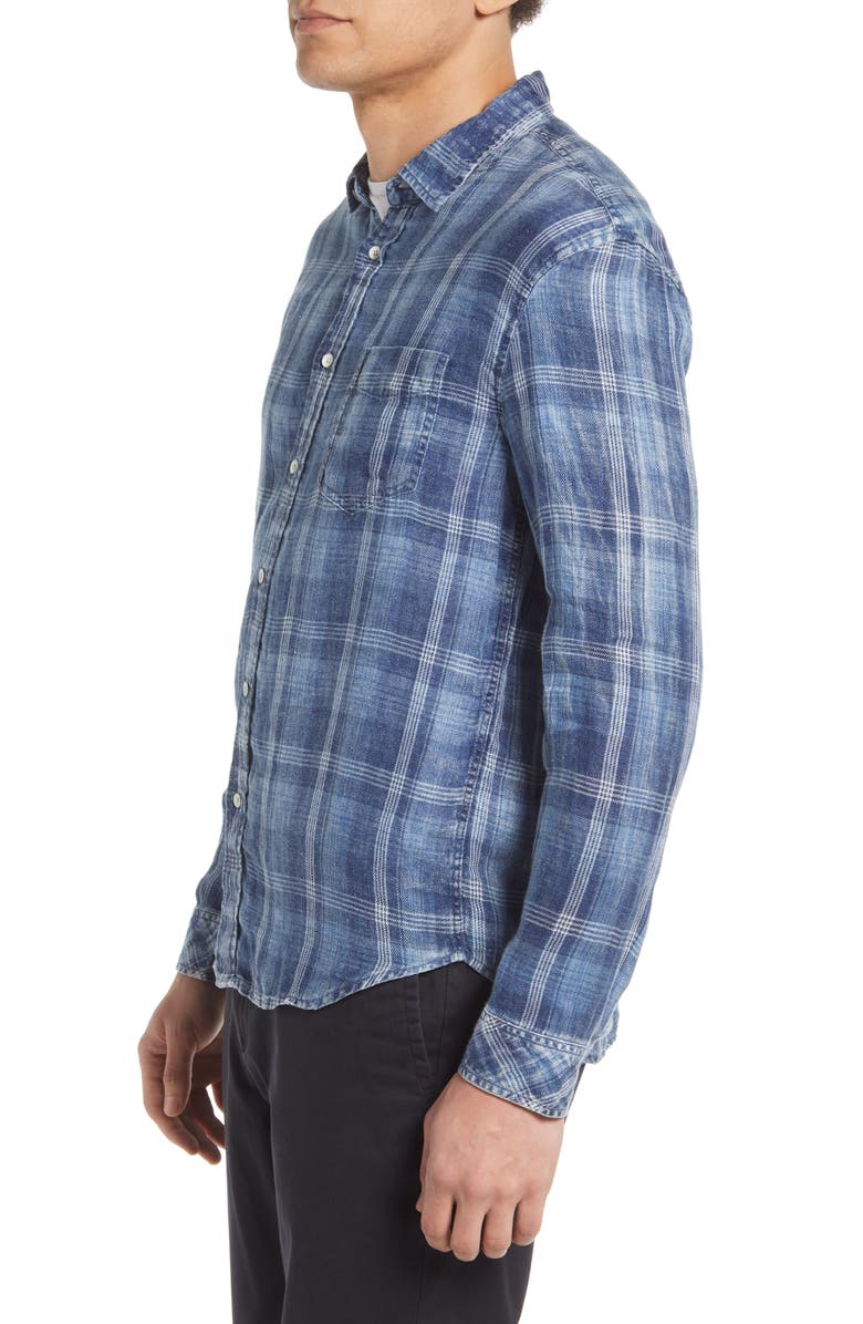 Rails Havana Relaxed Fit Plaid Linen Button-Up Shirt, Alternate, color,