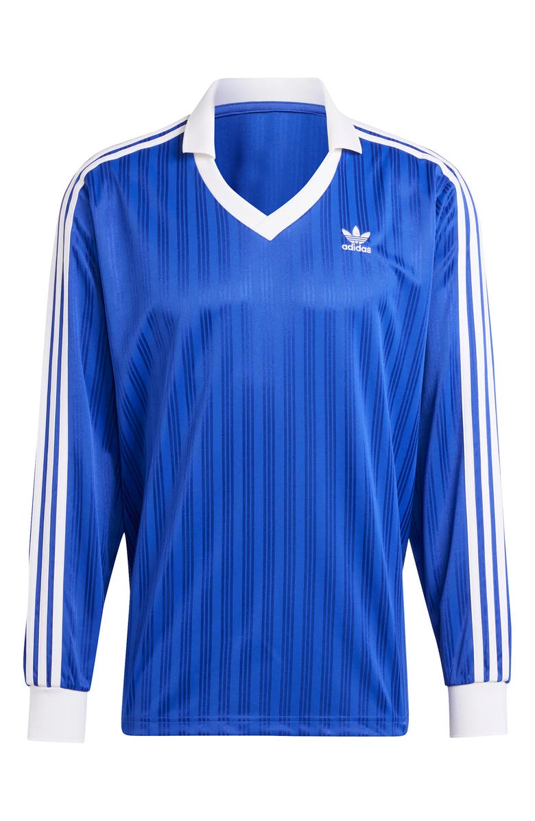 adidas Adicolor Piqué Long Sleeve Soccer T-Shirt, Alternate, color, 
