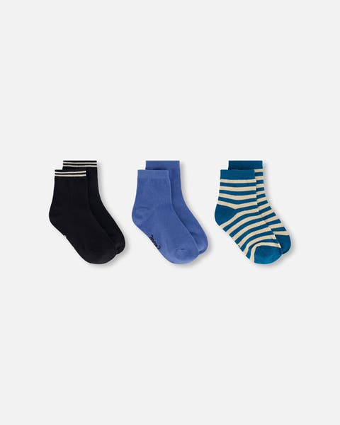 Socks (3 Pairs) Set Striped (Toddler, Little Kid & Big Kid)