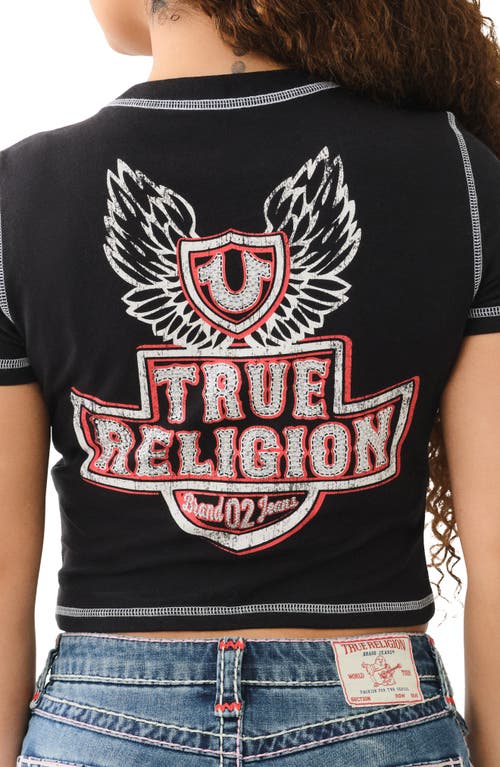TRUE RELIGION TRUE RELIGION LOGO COTTON GRAPHIC BABY TEE