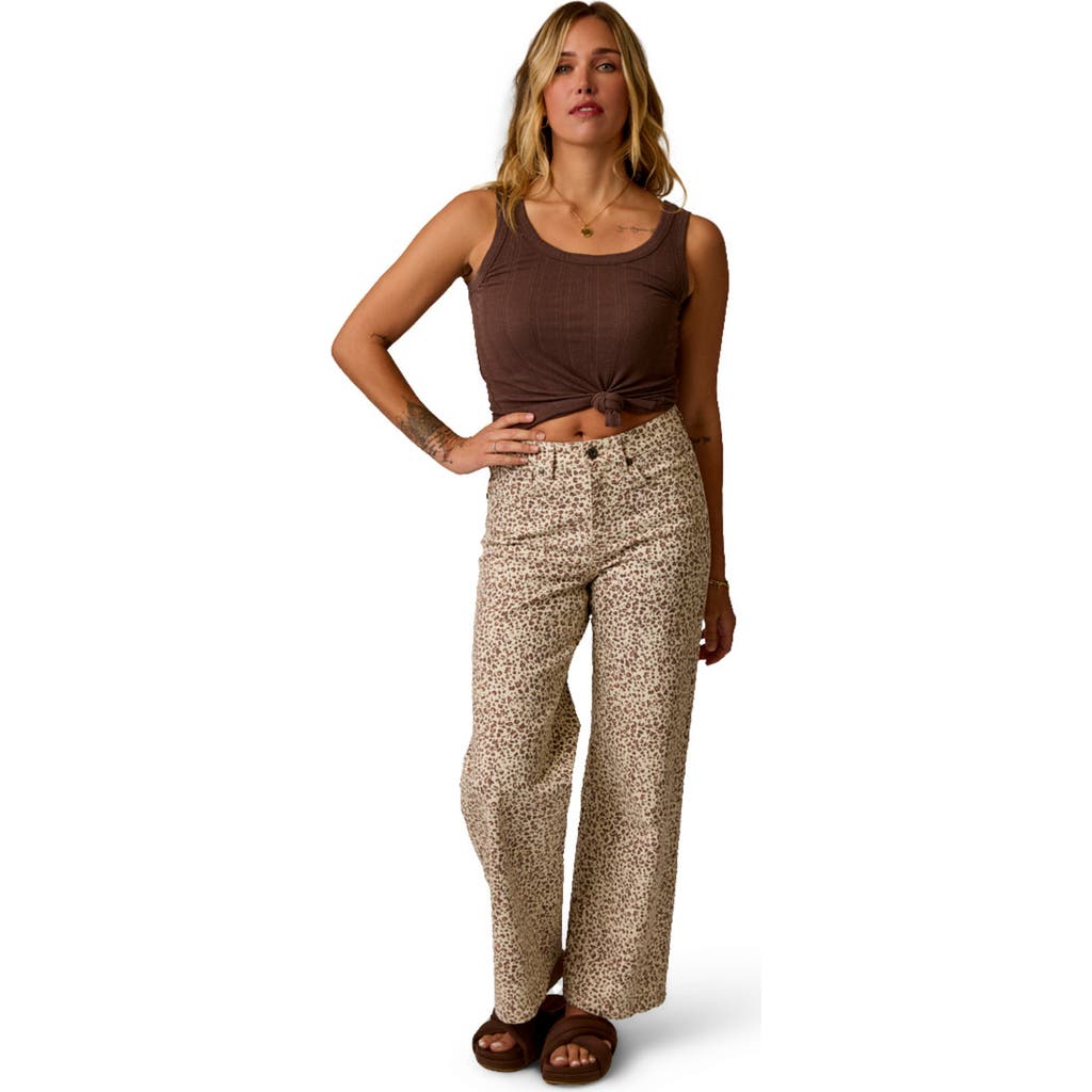 Carve Designs Audrey Wide Leg in Leopard at Nordstrom, Size 00 X 31