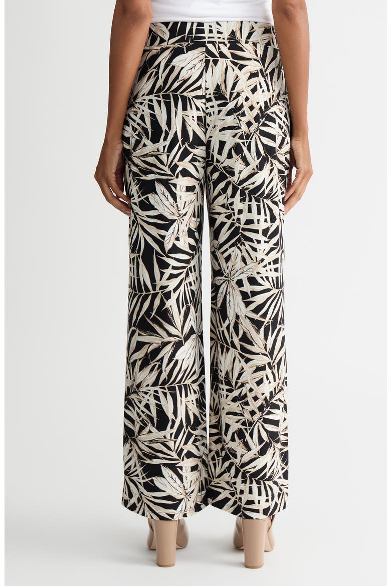 Pull-On Wide Leg Pants, Alternate, color, BLACK MULTI