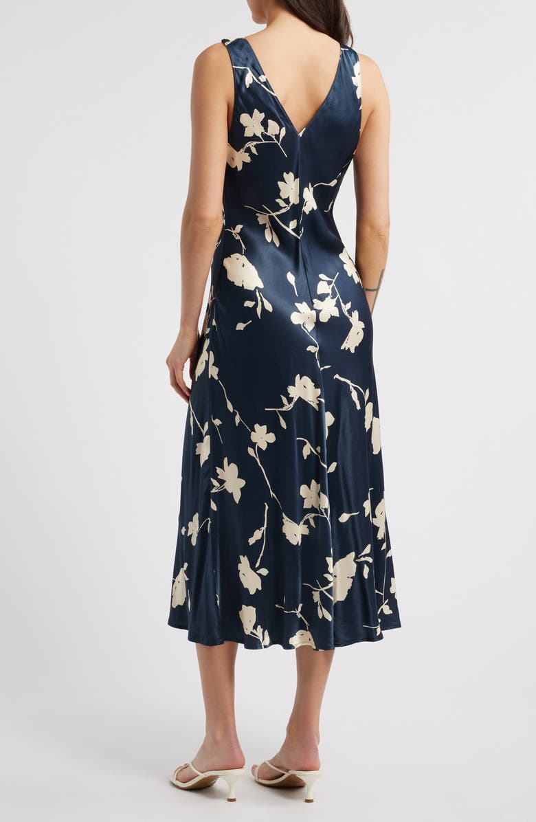 Rails Camellia Floral Print Midi Dress, Alternate, color, Midnight Roses