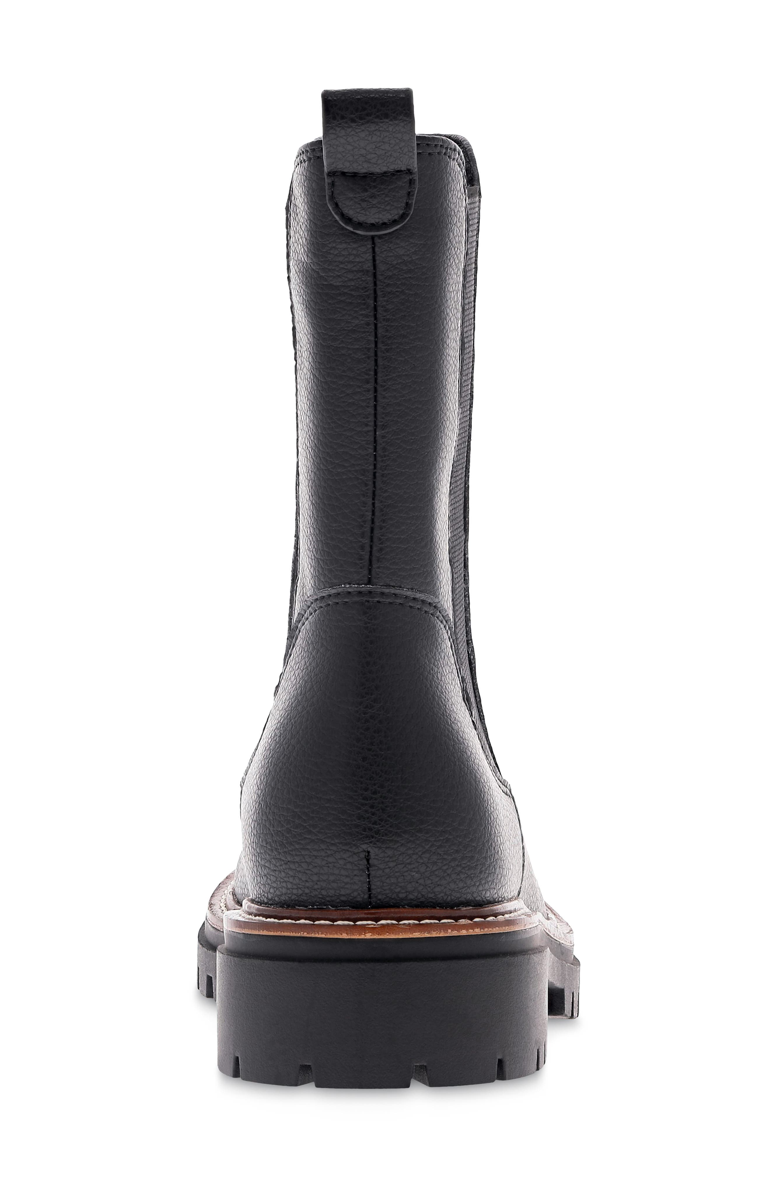 Fala Water Resistant Leather Chelsea Boot, Alternate, color, BLACK