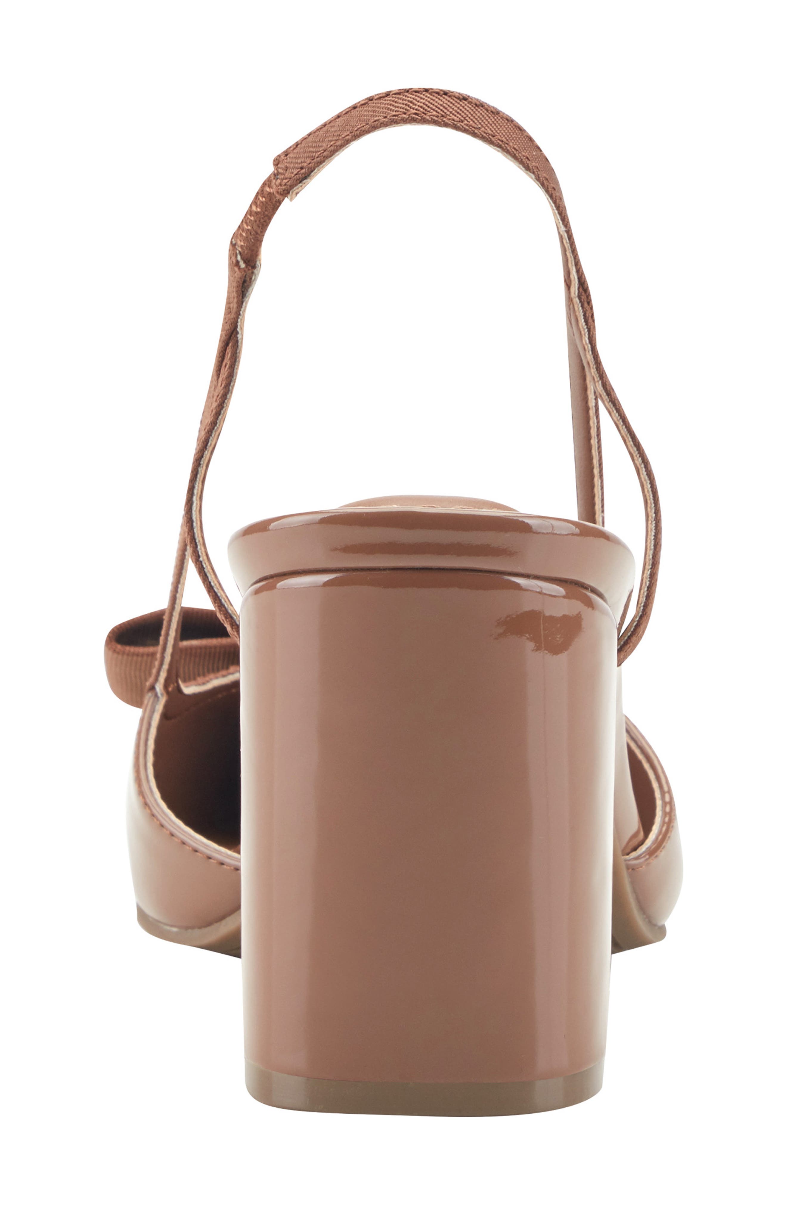 Sanessa Slingback Block Heel Pump, Alternate, color, CARAMEL