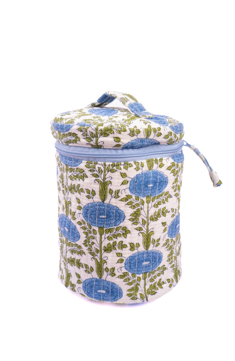 Inner Child Araminta Round Upright Makeup Bag, Main, color, Blue