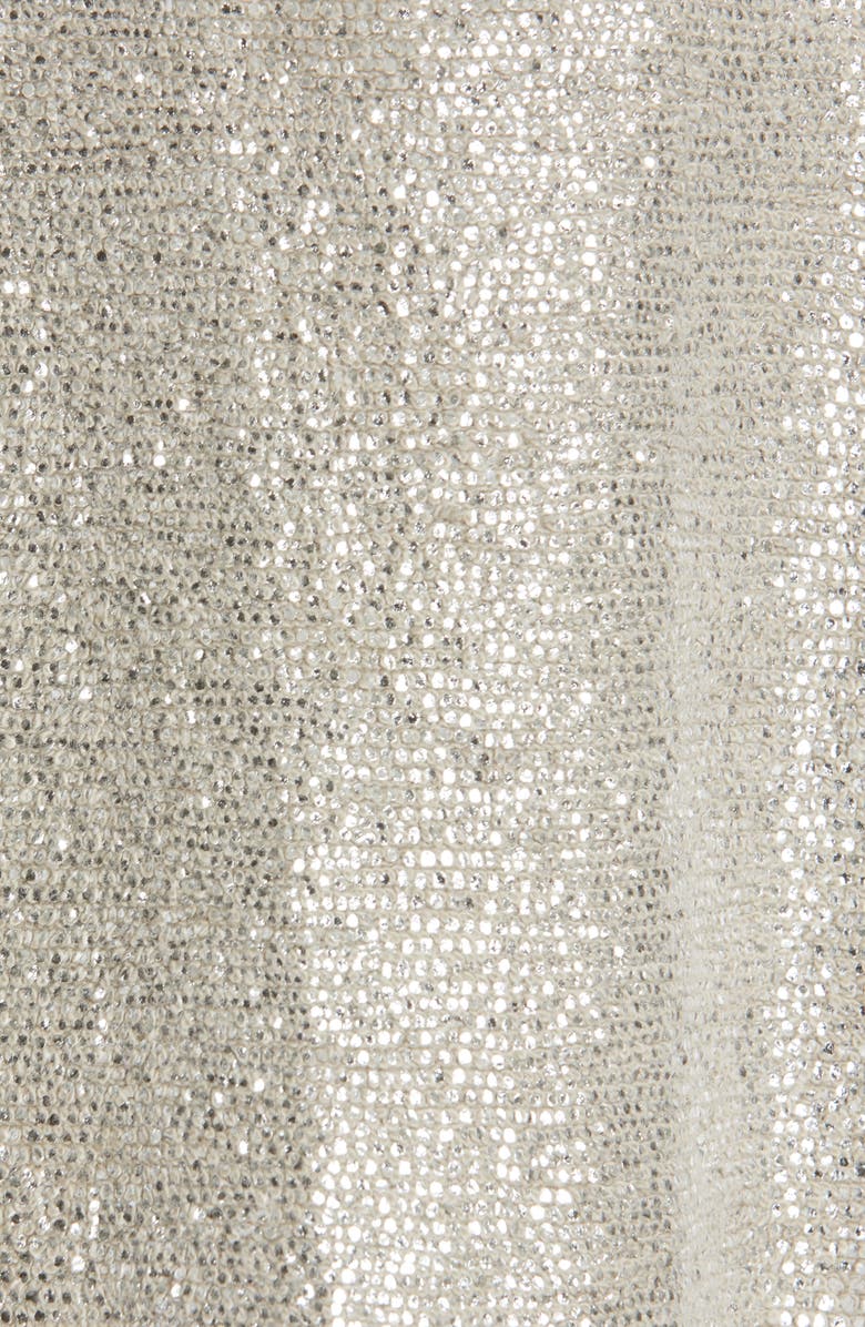 Herno Pleat Back Quilted Down Sparkle Knit Jacket, Alternate, color,