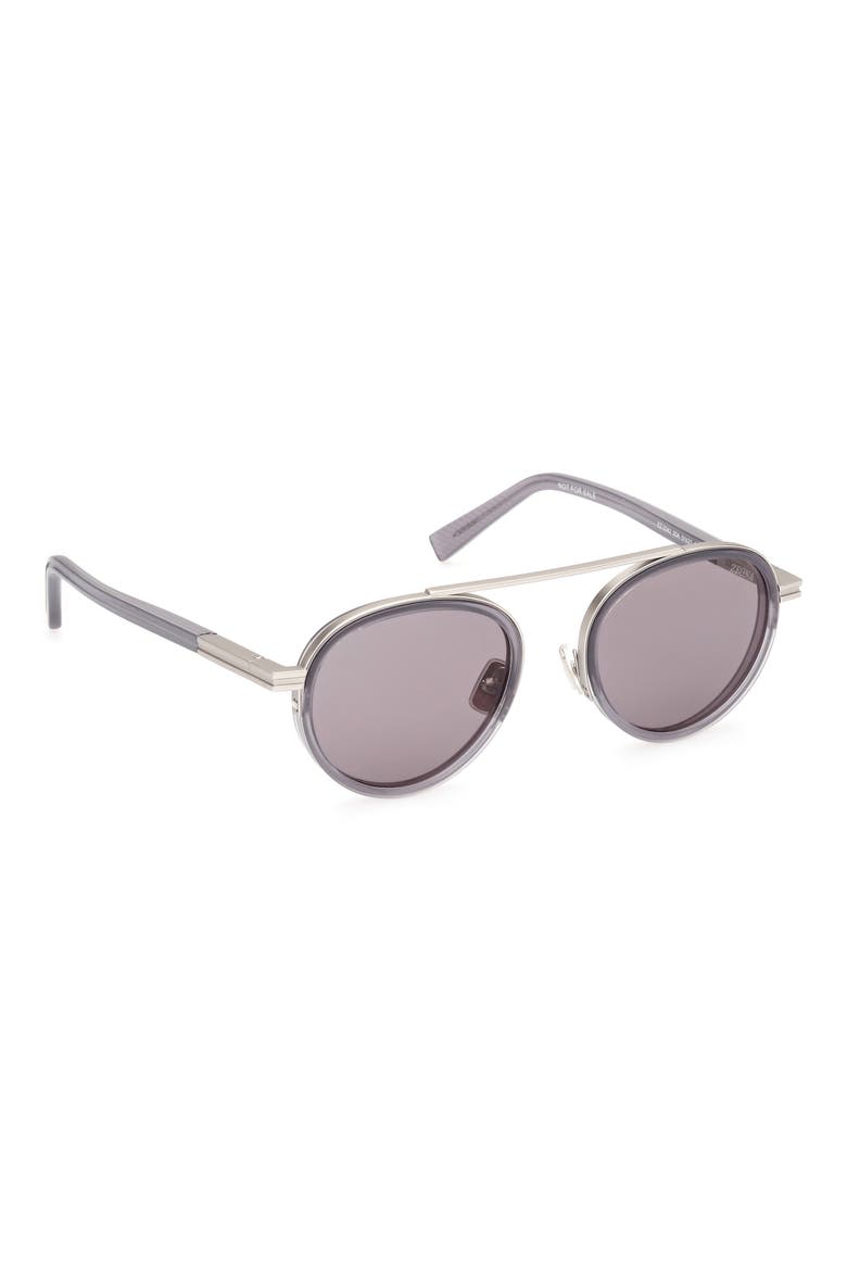 51mm Round Sunglasses, Alternate, color, GREY / OTHER / SMOKE