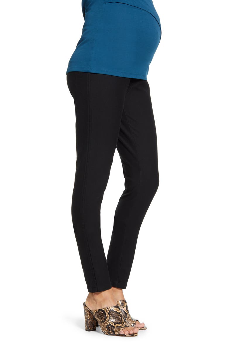 Maternity Pants, Alternate, color, BLACK