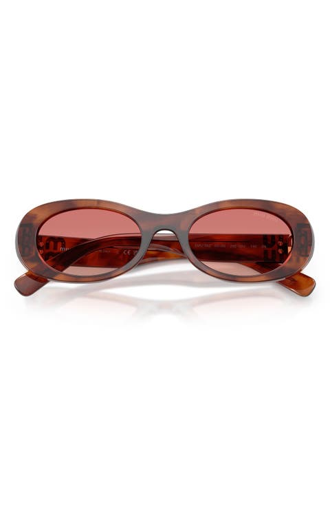 50mm Oval Sunglasses