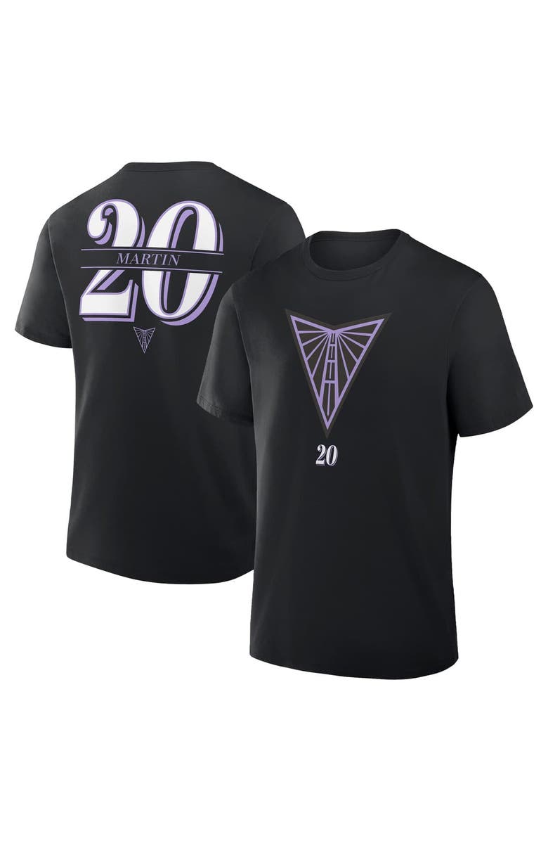 FANATICS Men's Fanatics Kate Martin Eclipse Black Golden State Valkyries In The Paint Name & Number T-Shirt, Main, color, Eclipse Black