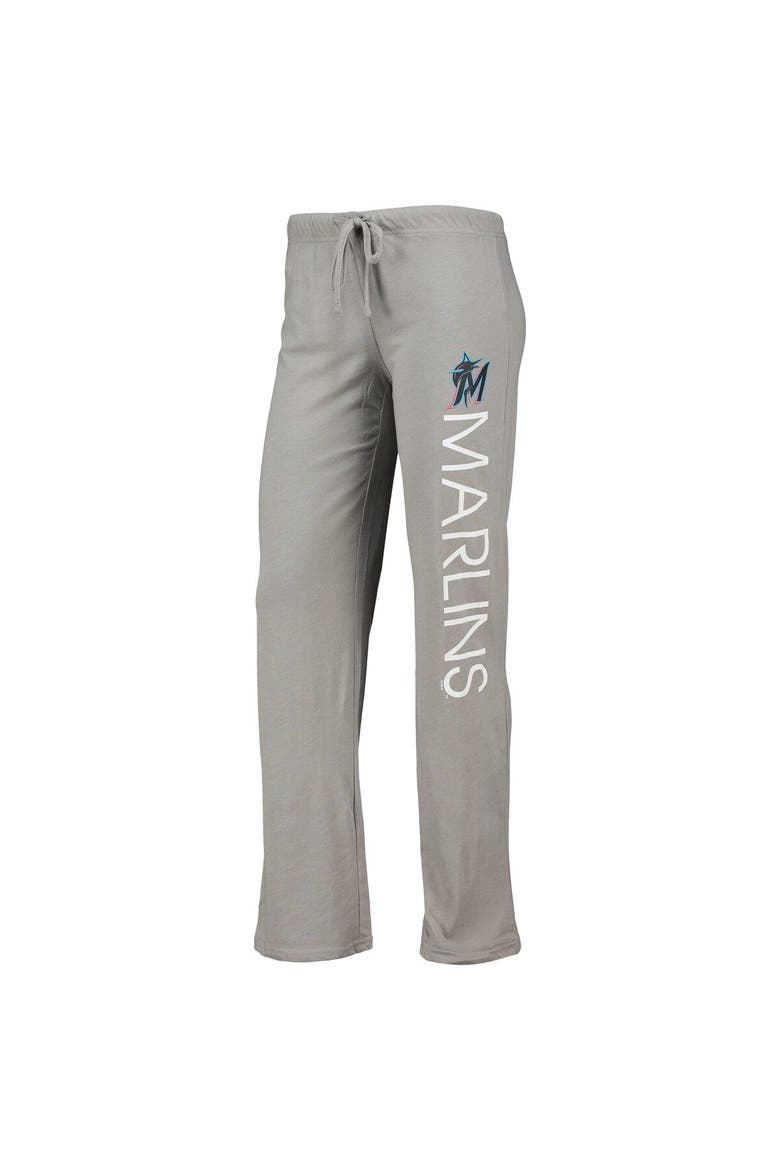 Women's Concepts Sport Gray/Black Miami Marlins Meter Muscle Tank Top & Pants Sleep Set, Alternate, color, Gray