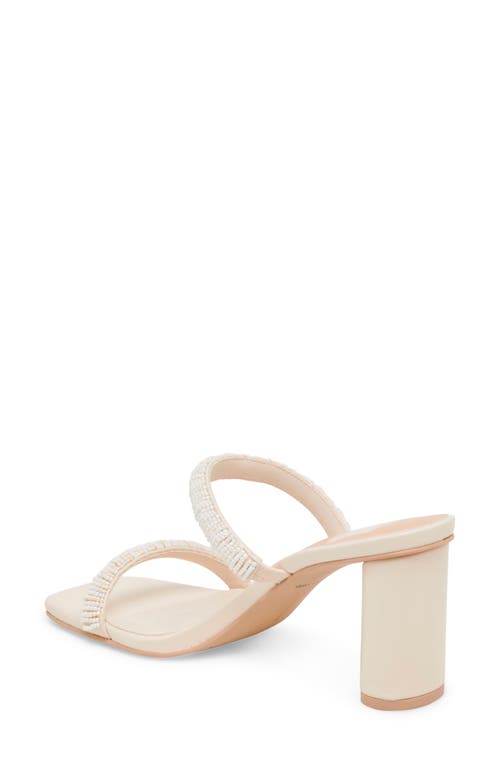 Dolce Vita Nolah Slide Sandal In Ivory Multi Beads