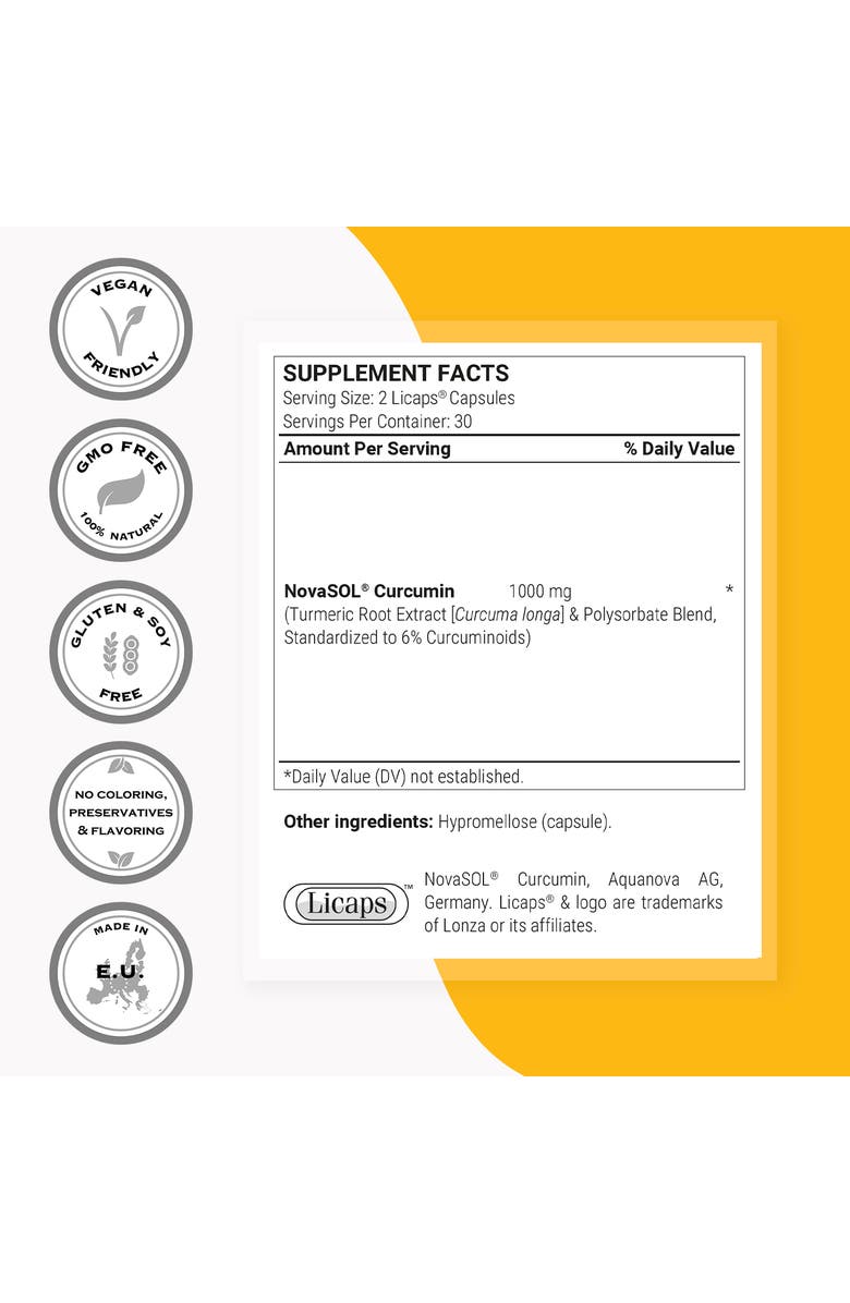 SuperSmart Curcumin Solution 1000mg, Alternate, color, NO COLOR