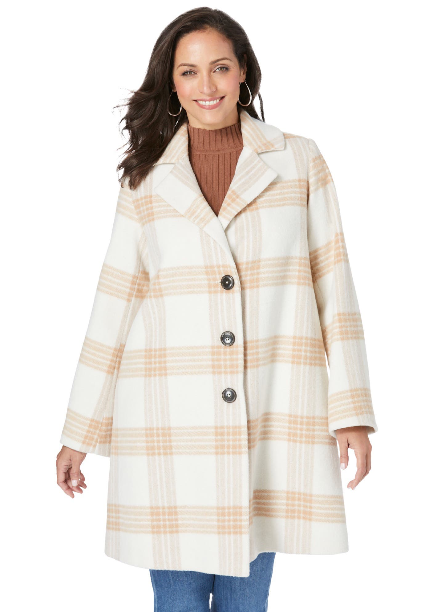 IVORY DASHED PLAID