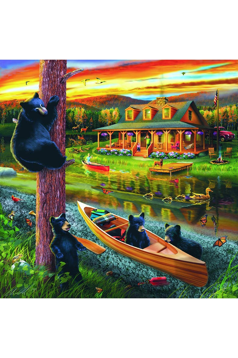 25 Bear Family Adventure 500 piece Jigsaw Puzzle for Adults, Alternate, color, Multicolor