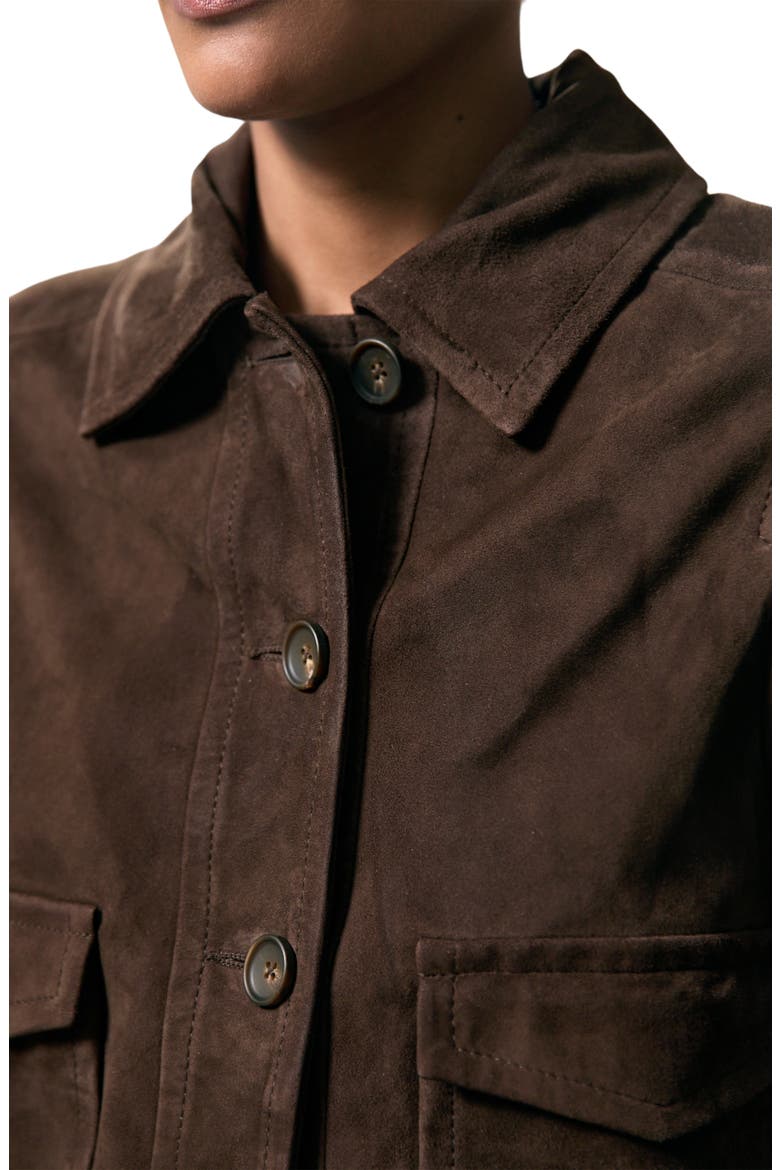 Hanson Suede Jacket, Alternate, color, CHOCOLATE BROWN