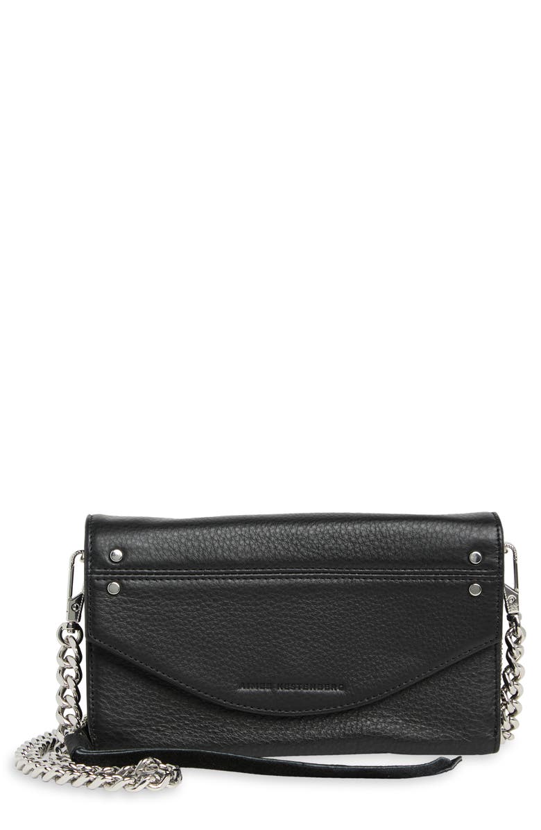 Aimee Kestenberg Delancey Leather Chain Wallet Crossbody, Main, color, 