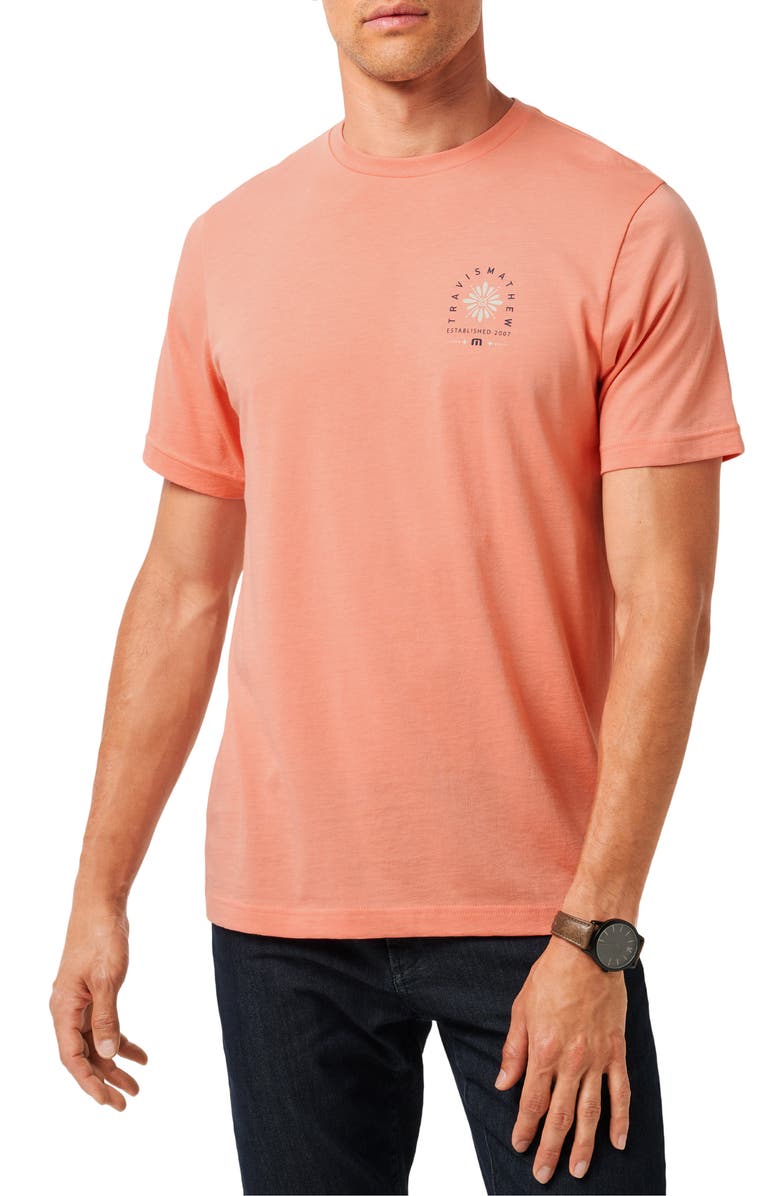 TravisMathew Deco Graphic T-Shirt, Main, color, Terra Cotta