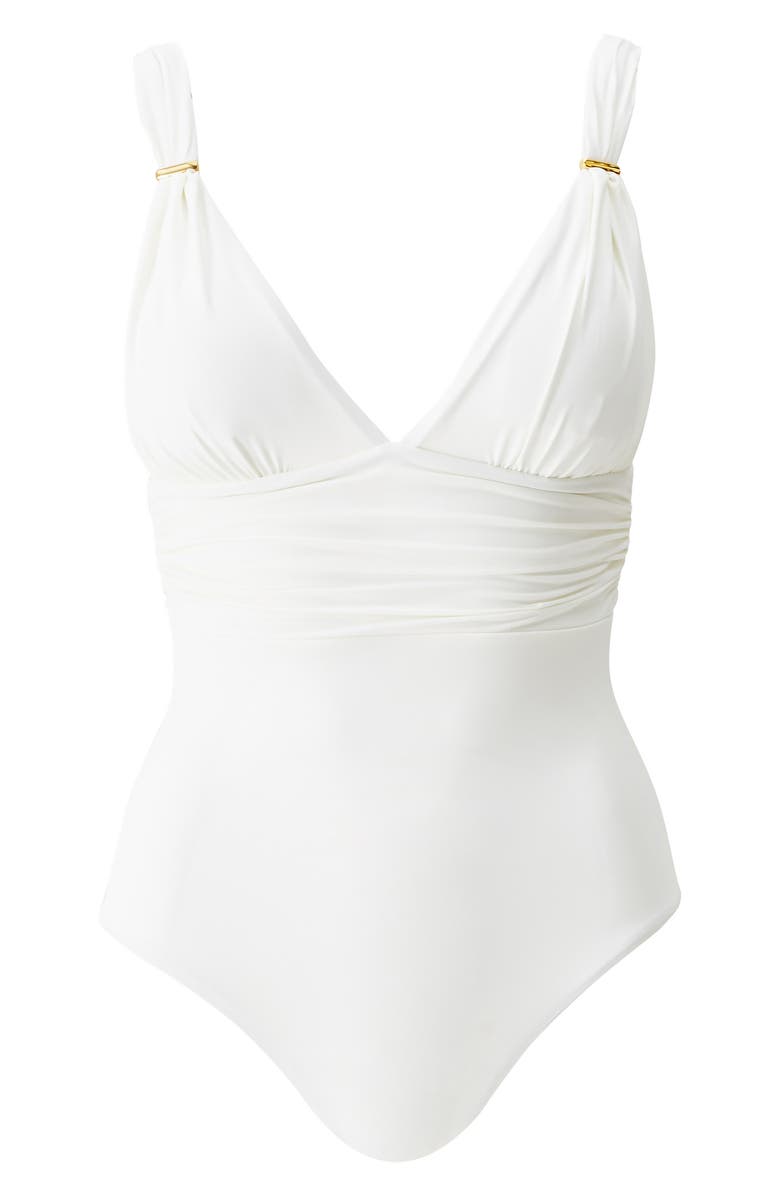 Melissa Odabash Panarea One-Piece Swimsuit, Alternate, color, Ivory