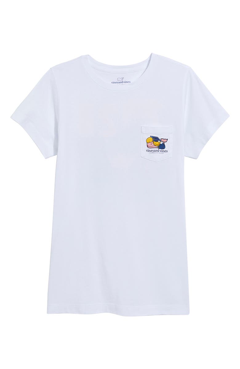 vineyard vines Graduation Whale Pocket Graphic T-Shirt, Alternate, color,
