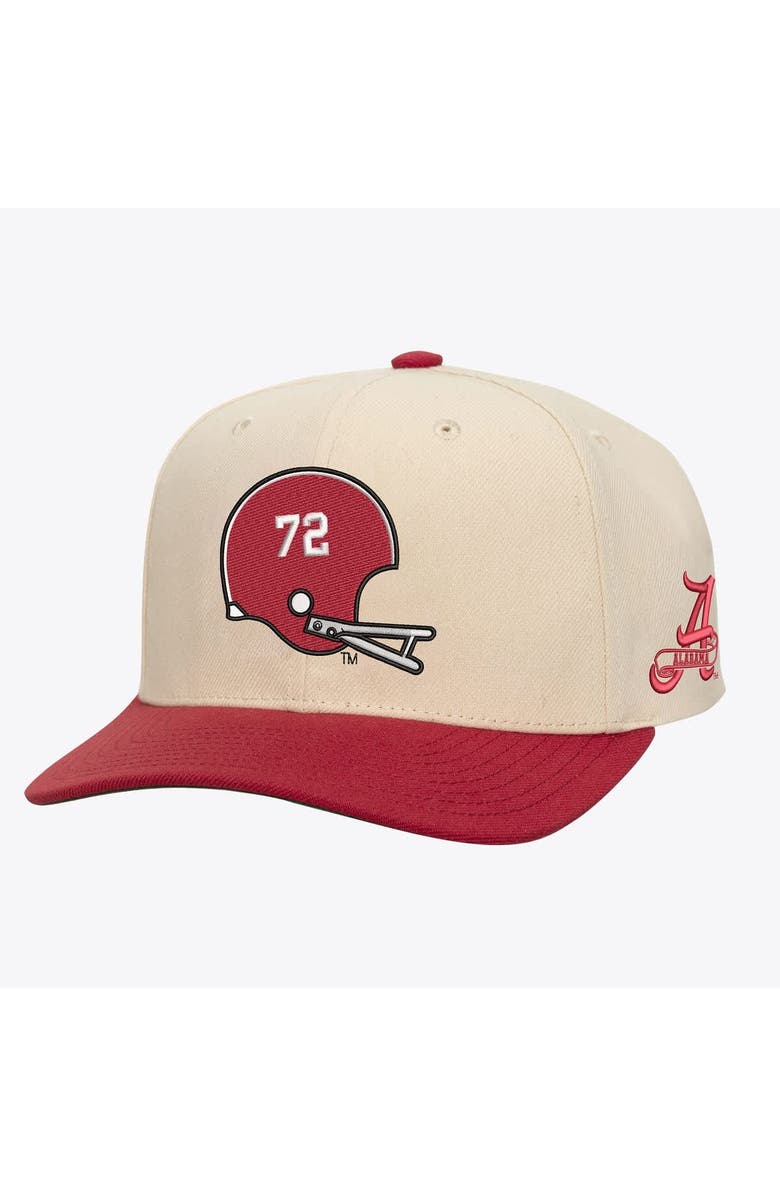 Mitchell & Ness Men's Mitchell & Ness Cream/Crimson Alabama Crimson Tide Two-Tone Pro Crown Adjustable Hat, Main, color, Cream