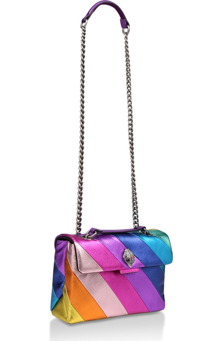 Kurt Geiger London Large Kensington Leather Crossbody Bag, Alternate, color, Purple Multi