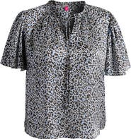 Vince Camuto Floral Tie Neck Top