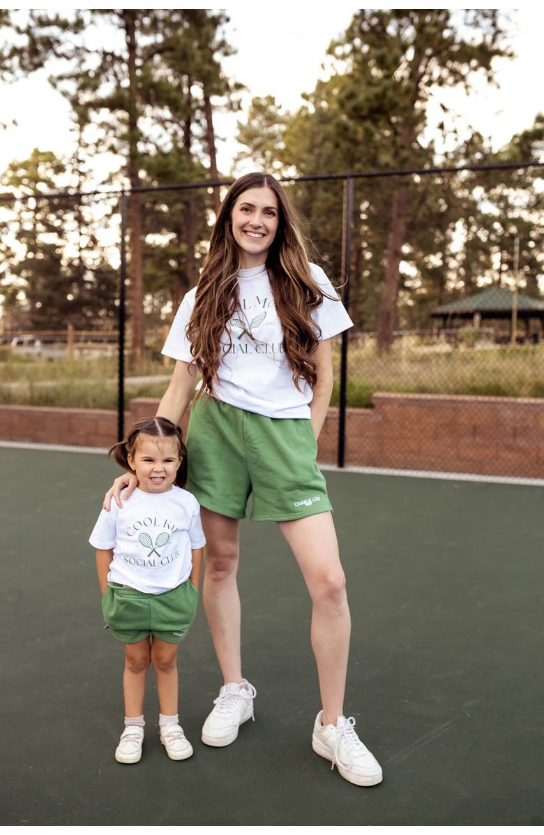 Charlie Lou Baby<sup>®</sup> Cool Kid Athleisure Shorts With Pockets, Alternate, color, Green