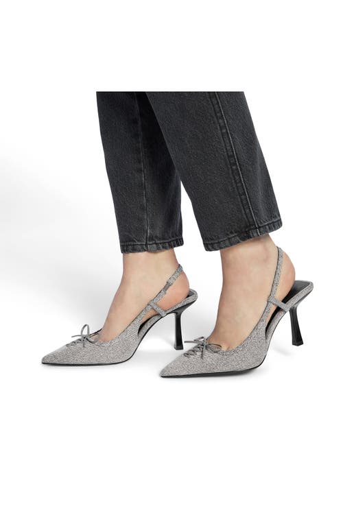 Aldo Stevvie Slingback Pointed Toe Pump In Dark Grey