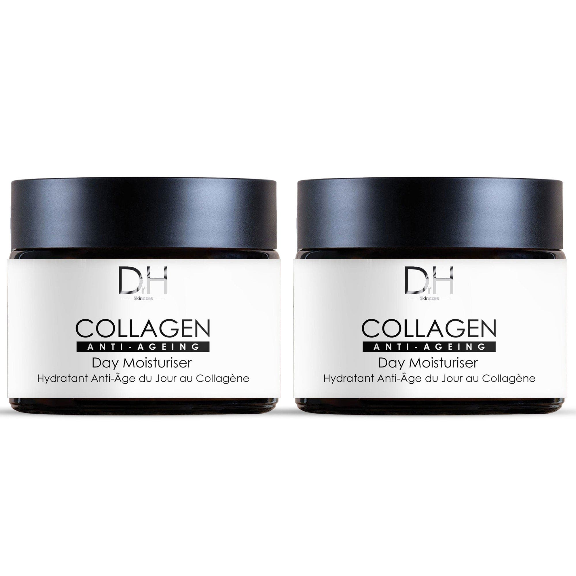 Dr. H Dr H Collagen Anti-ageing Day Moisturiser 60ml X 2 Duo Set In White