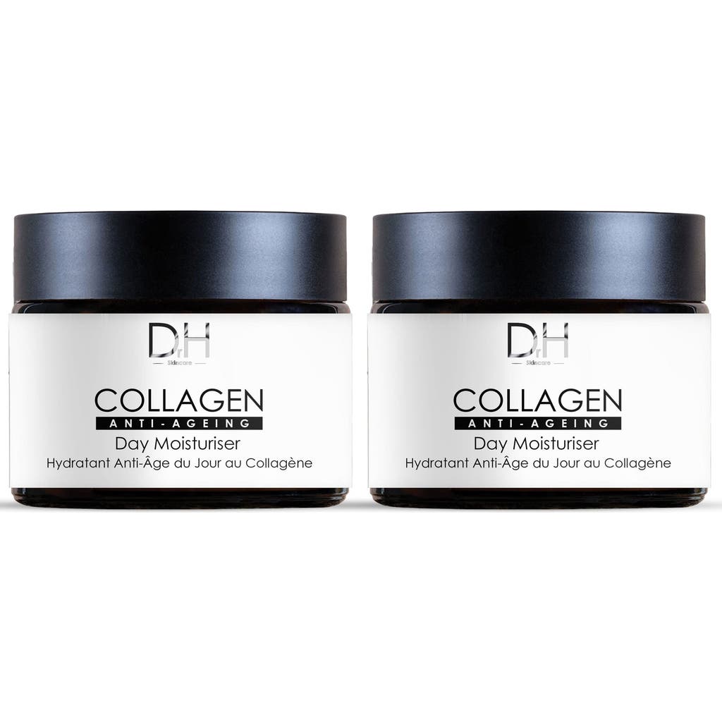 Dr. H Dr H Collagen Anti-ageing Day Moisturiser 60ml X 2 Duo Set In White