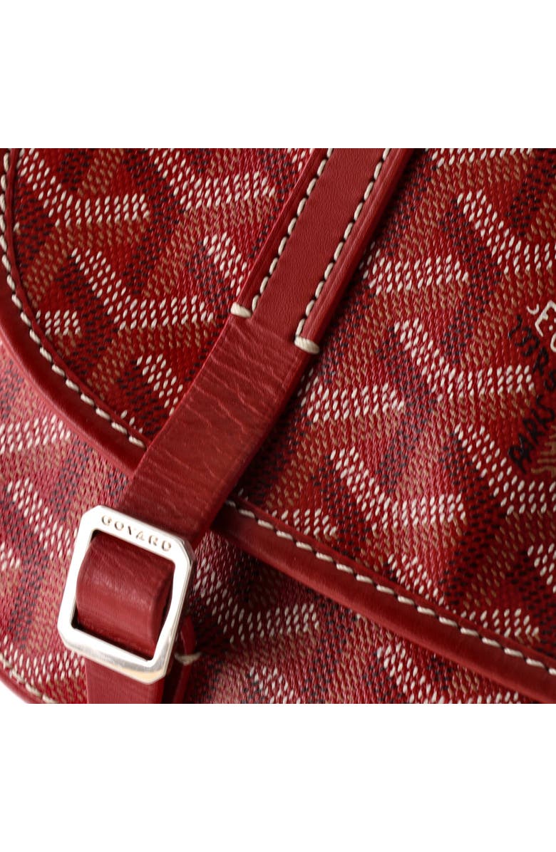 Pre-Owned Goyard Belvedere Messenger Bag Coated Canvas PM, Alternate, color, Red