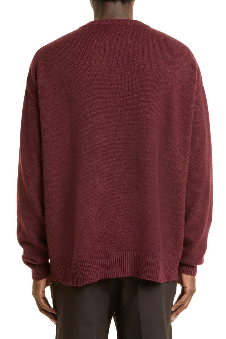Cashmere Crewneck Sweater, Alternate, color, GRAPE